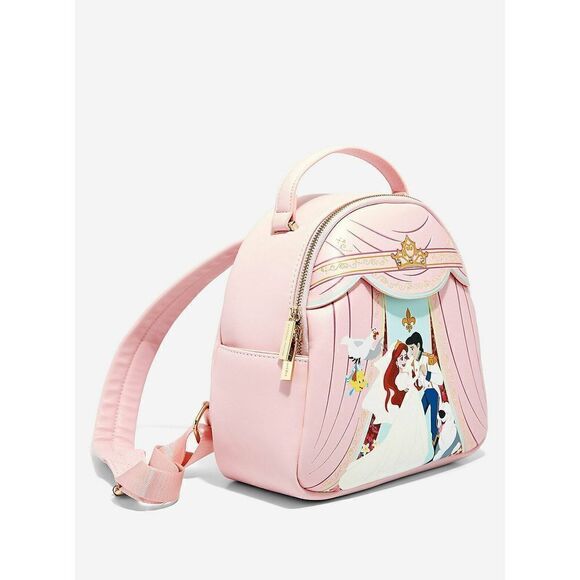 Danielle Nicole The Little Mermaid Ariel & Eric Wedding Scene Mini Backpack NEW - Picture 2 of 4